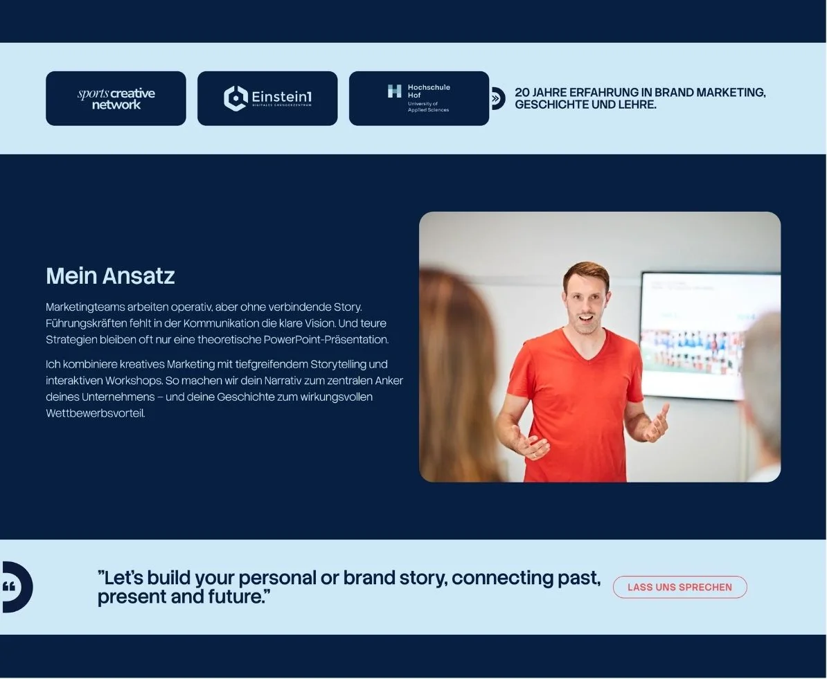 Startseite der neuen Website von Martin Gebhardt