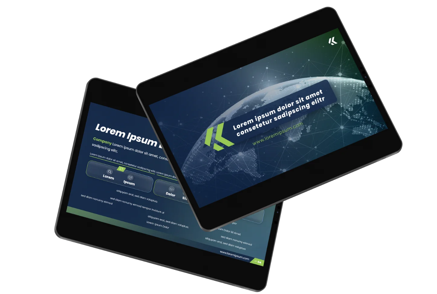 Titel- und Content-Slide der neuen Sales-Präsentation von Tekkminds