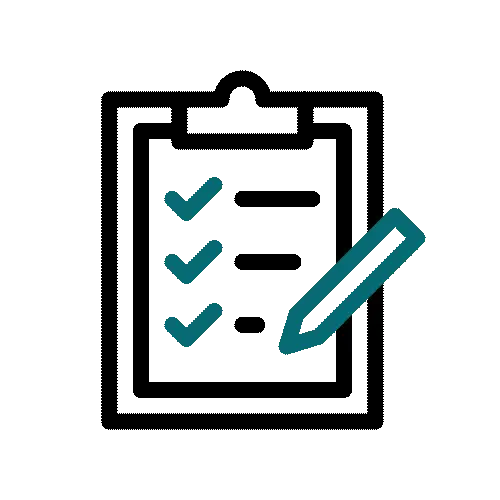 Icon eines Analyse‑Diagramms für Chapter 4 Check – KPI‑Tracking, Reports und Optimierung