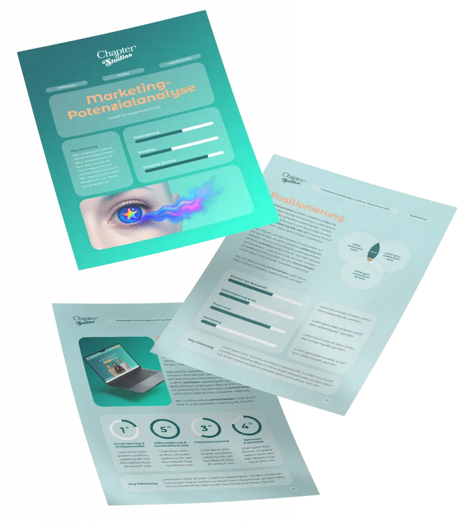 Visualisierung der Marketing-Potenzialanalyse von Chapter Studios für Unternehmen in der Region Nürnberg